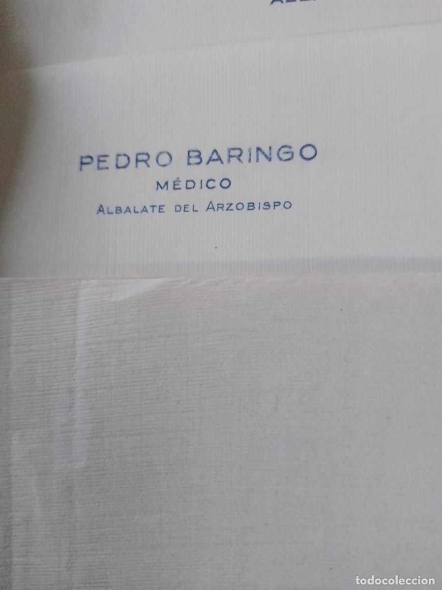 Sammelleidenschaft Papier: Pedro baringo medico albalate del arzobispo