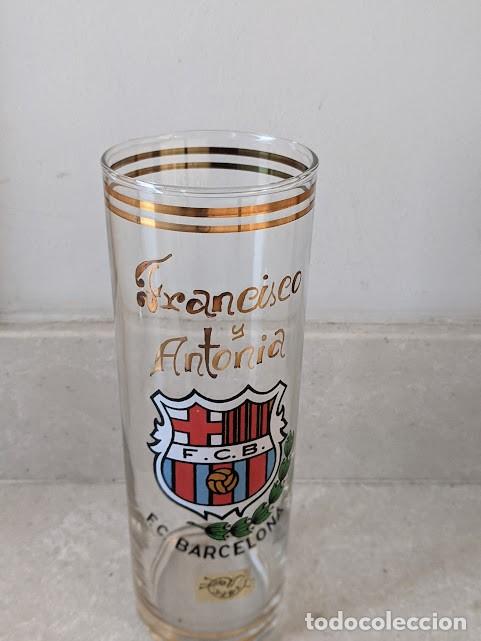 Sammeln: VASO SERIGRAFIADO ESCUDO BAR&Ccedil;A