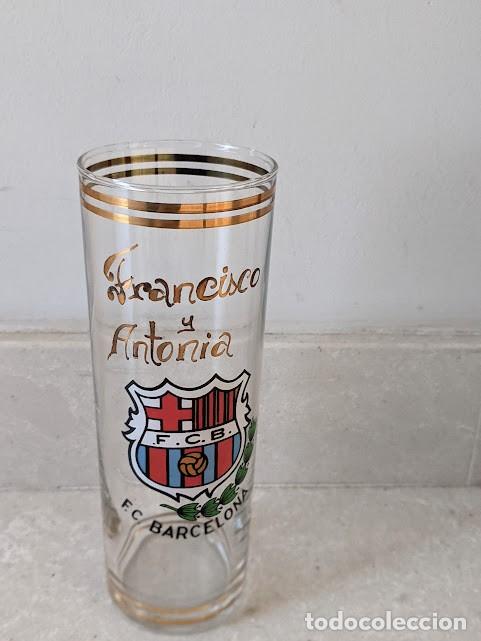 Sammeln: VASO SERIGRAFIADO ESCUDO BAR&Ccedil;A