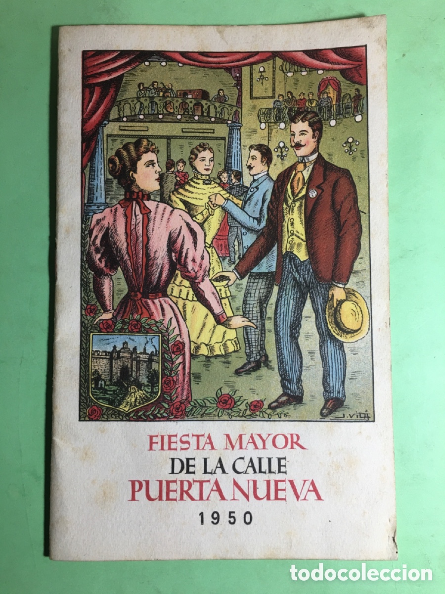 Coleccionismo: 1950 BARCELONA PROGRAMA FIESTA MAYOR CALLE PUERTA NUEVA PORTAL NOU