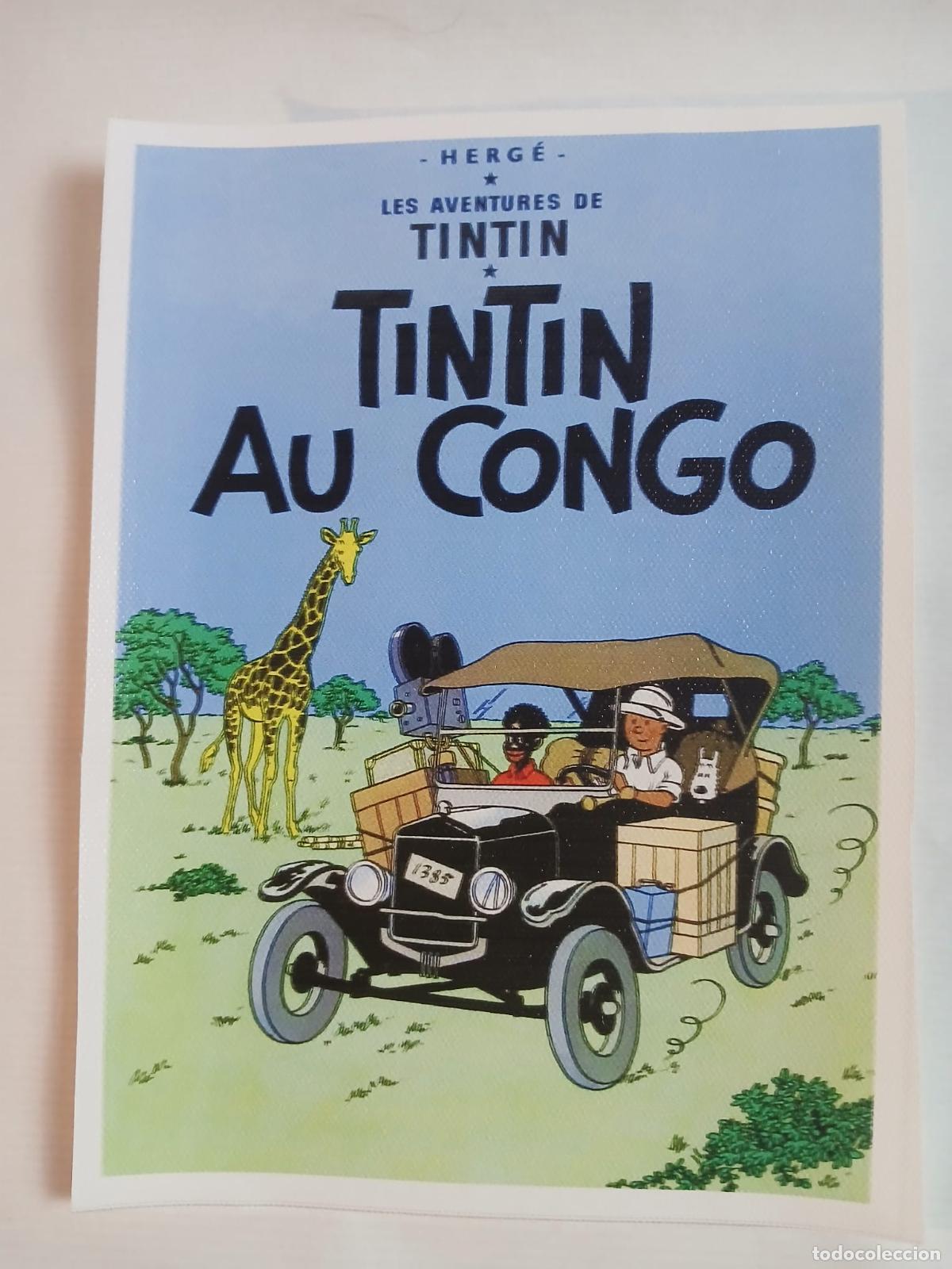 Coleccionismo: LES AVENTURES DE TINT&Iacute;N - TINTIN AU CONGO - 14,5 cm. X 19,5 cm. (aprox.)