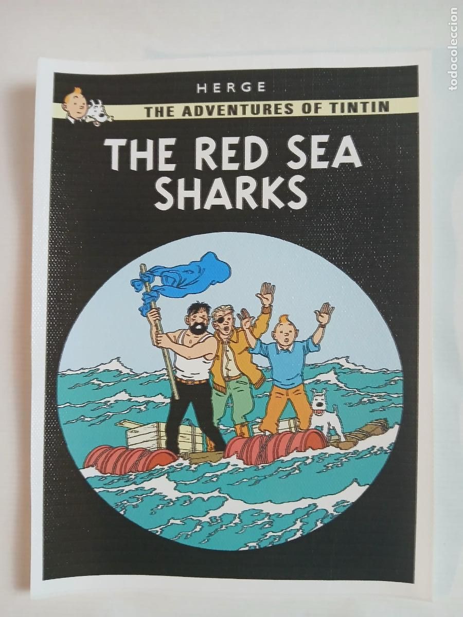 Coleccionismo: THE ADVENTURES OF TINT&Iacute;N - THE RED SEA SHARKS - 14,5 cm. X 19,5 cm. (aprox.)