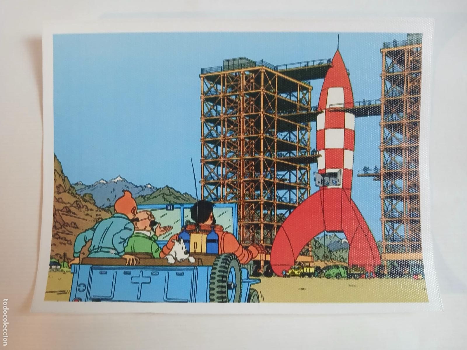 Coleccionismo: TINTIN - L&aacute;mina 14,5 cm. X 19,5 cm. (aprox.)