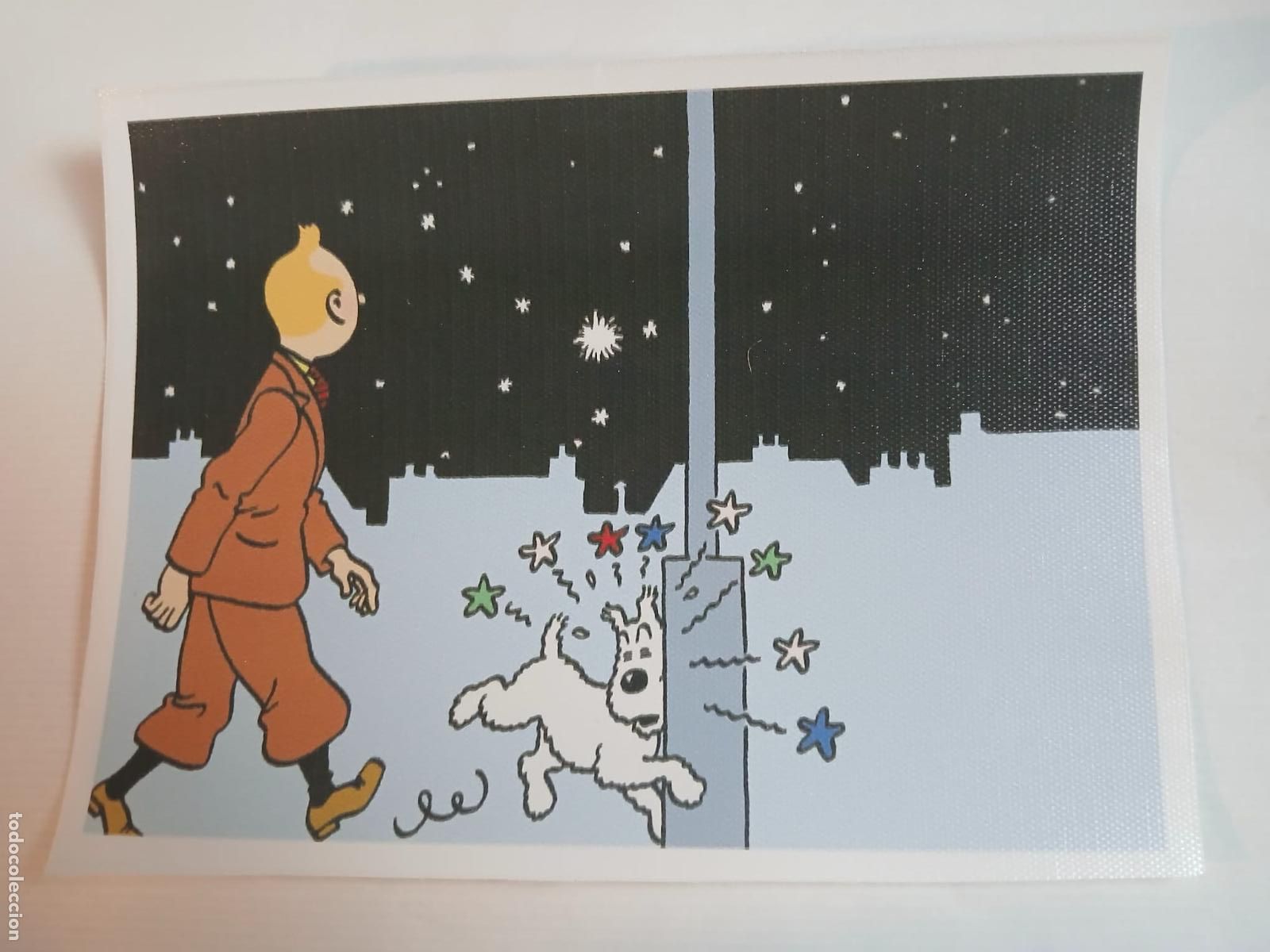 Coleccionismo: TINTIN - L&aacute;mina 14,5 cm. X 19,5 cm. (aprox.)