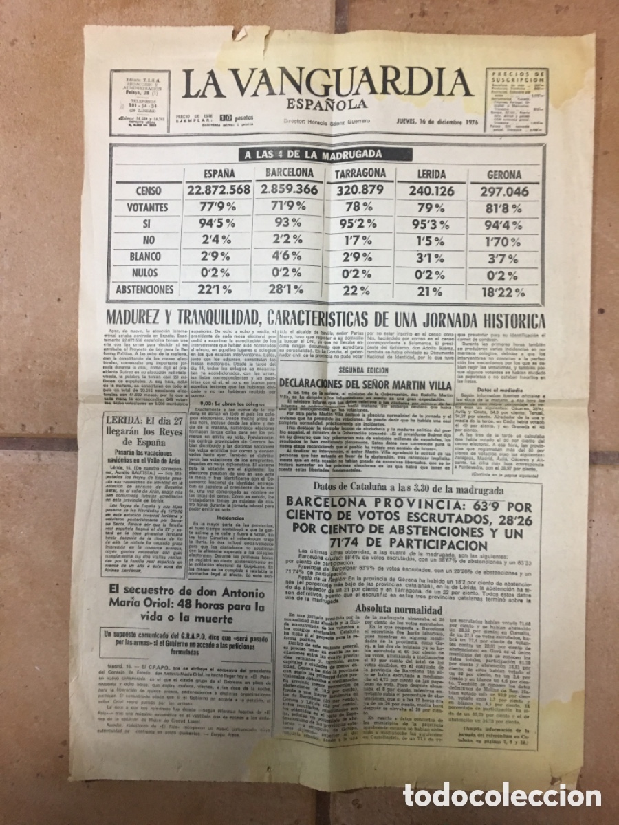 Coleccionismo: 76/77 y 80&rsquo;s LOTE 10 RECORTES DE PRENSA SOBRE LA AMNIST&Iacute;A DE SU&Aacute;REZ Y VARIOS PSOE I LLENGUA