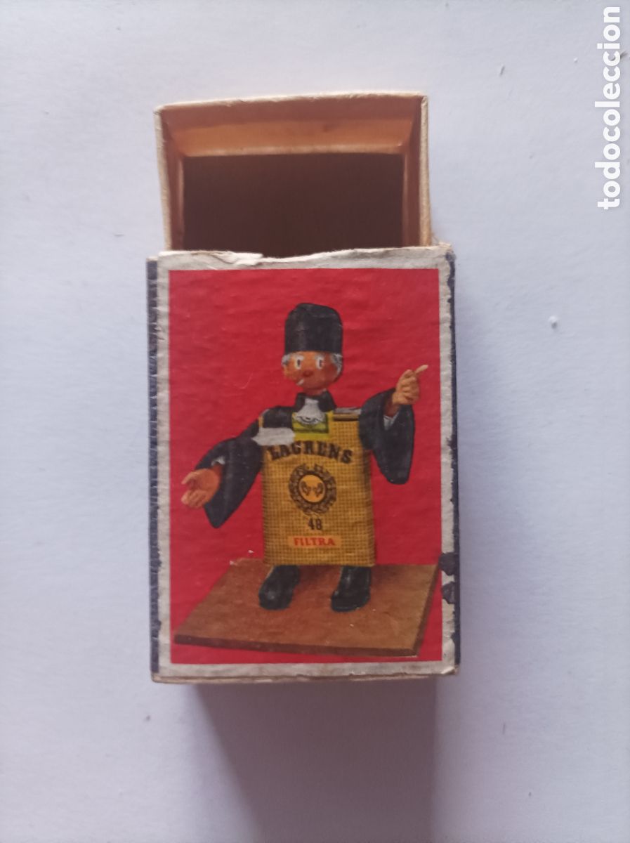 Coleccionismo: LACHENS TABACO. CAJA DE CERILLAS DE MADERA. - Foto 2