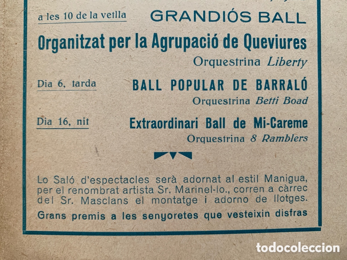 Coleccionismo: D&iacute;ptic Ateneu Colon - Carnaval - Programa de balls - Barcelona 1935 - Foto 5