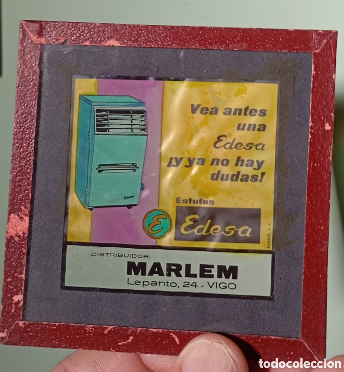 Collezionismo: Antigua diapositiva publicidad Edesa( Marlem Vigo) que se pon&iacute;an en las salas de cine