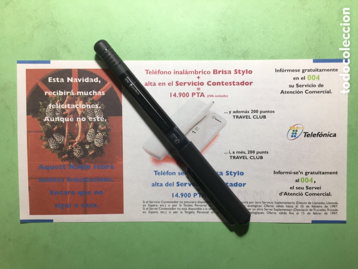 Coleccionismo: 1997 PUBLICIDAD PRODUCTOS TELEF&Oacute;NICA Y MANUAL DEL USUARIO SERVICIO CONTESTADOR