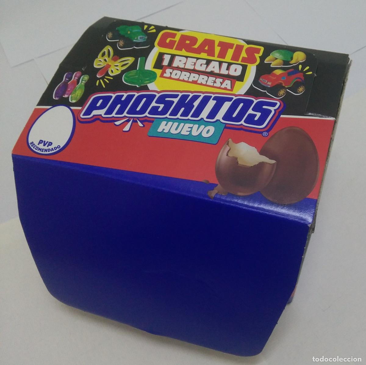 Coleccionismo: caja vacia de huevos sorpresa phoskitos box promocional display publicitaria poskitos foskitos