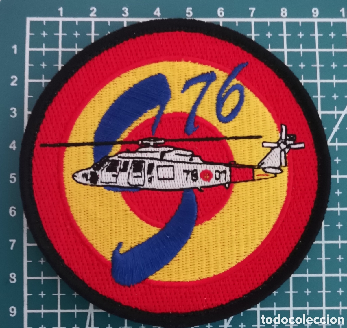 Coleccionismo: Parche bordado ALA 78 HE-24 SIKORSKY S-76C BASE A&Eacute;REA HELIC&Oacute;PTEROS ARNILLA GRANADA EJ&Eacute;RCITO DEL &Aacute;IRE