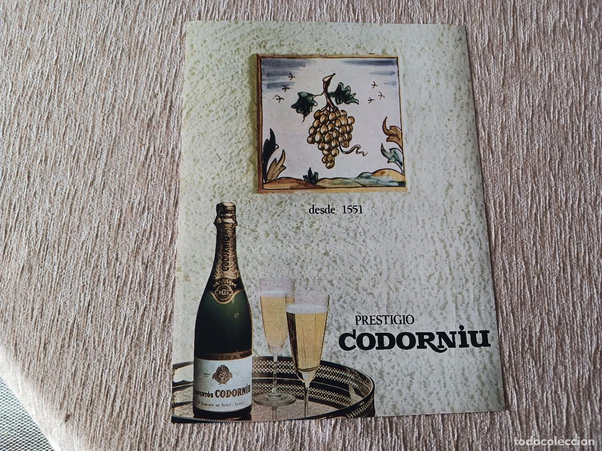 Coleccionismo: anuncio de cava codorniu, prestigio codorniu - Foto 1