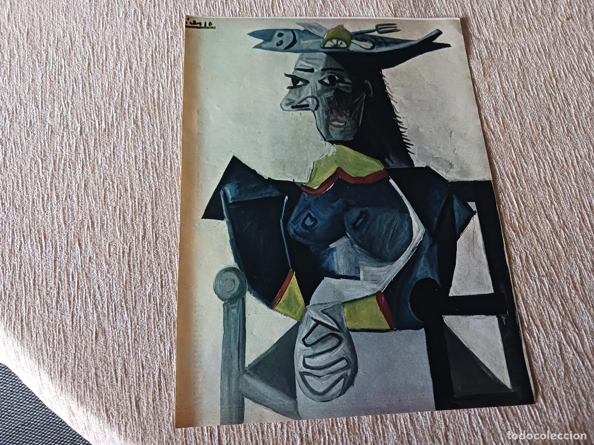 Coleccionismo: lamina a dos caras dibujos de pablo picasso