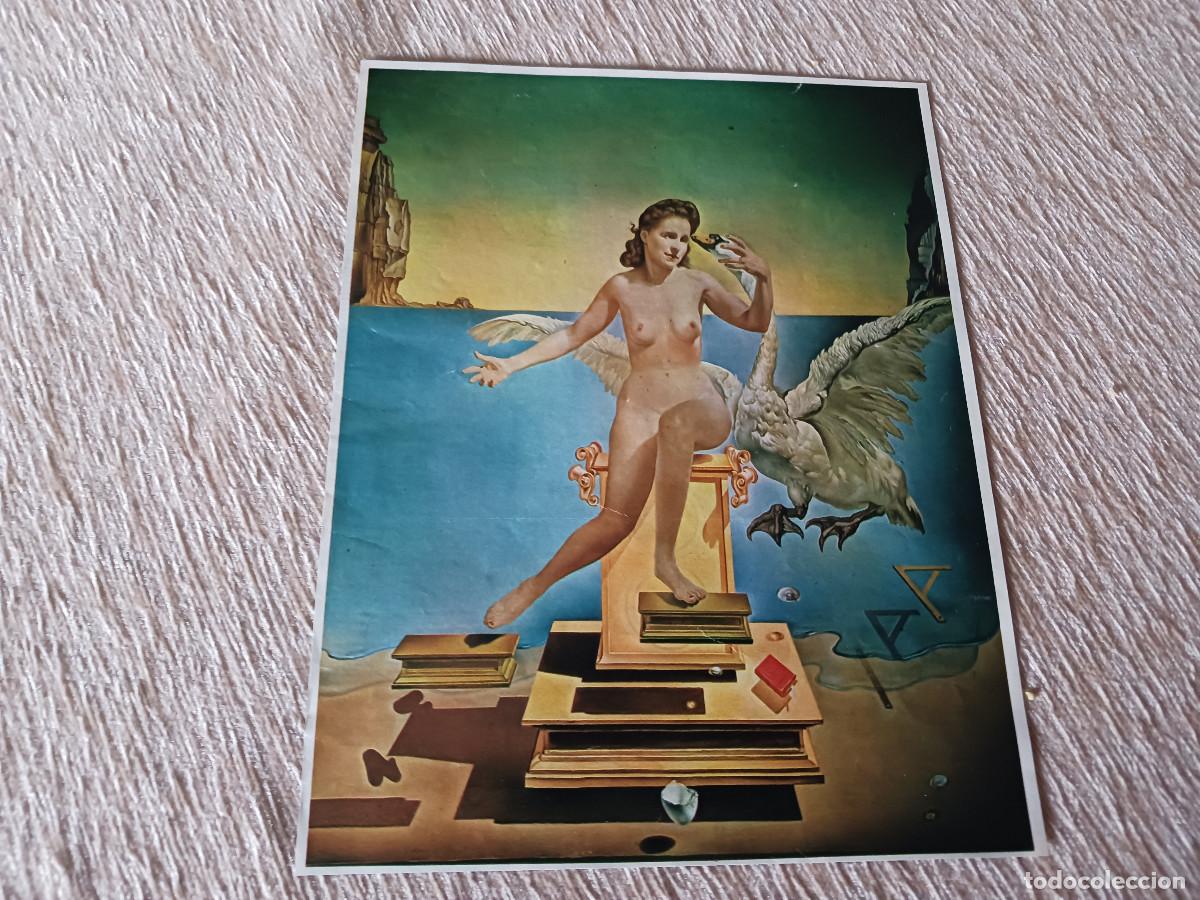 Coleccionismo: lamina a dos caras dibujos de salvador dali