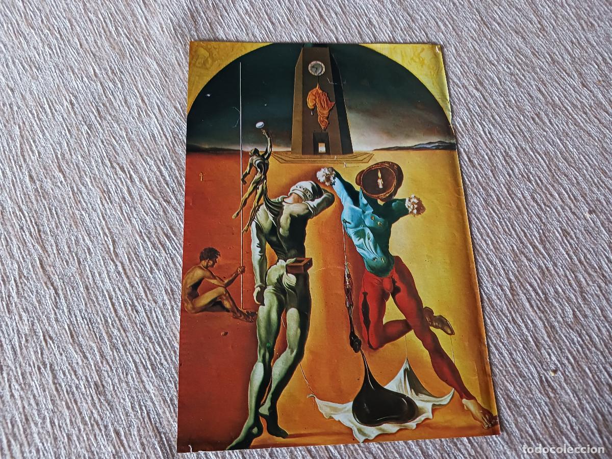 Coleccionismo: lamina a dos caras dibujos de salvador dali