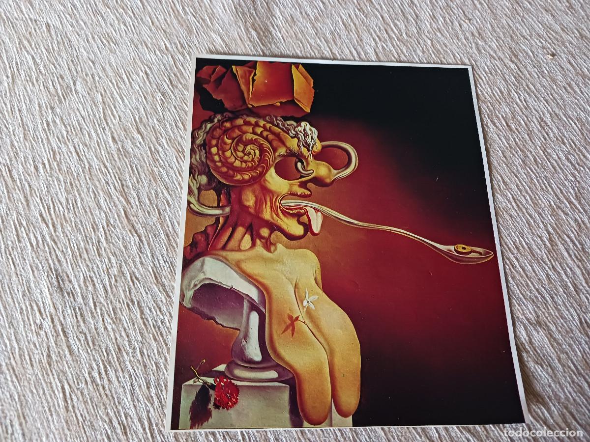 Coleccionismo: lamina a dos caras dibujos de salvador dali