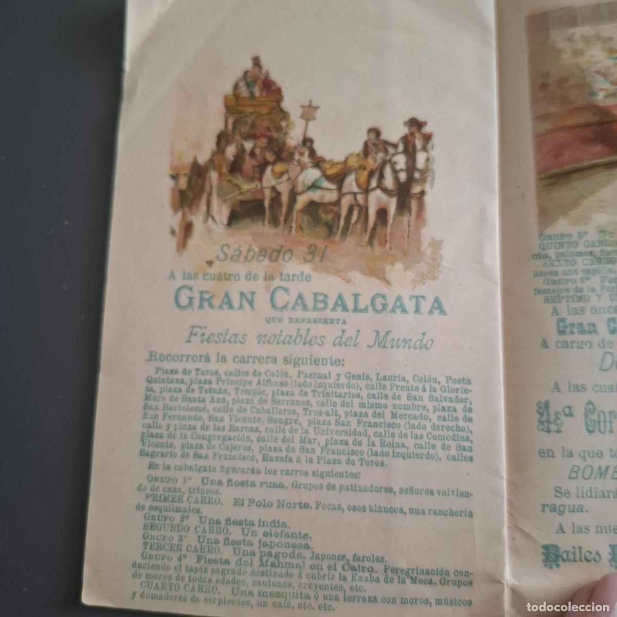 Coleccionismo: Programa Oficial Feria de Julio de Valencia - 1897 - Foto 4