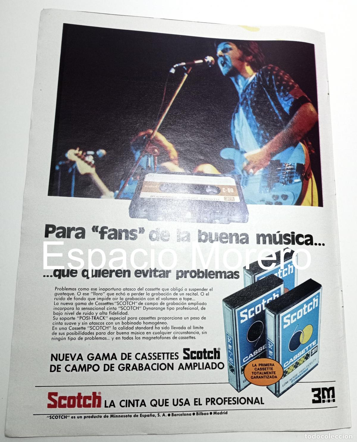 Coleccionismo: Publicidad de 1972: Scotch cinta cassette
