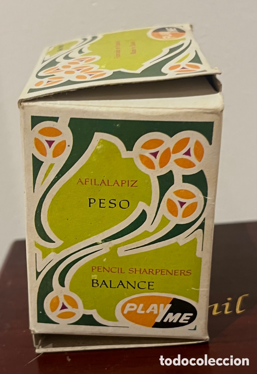 Coleccionismo: SACAPUNTAS - BALANZA - PLAYME, REF.967 - CON CAJA - Foto 3