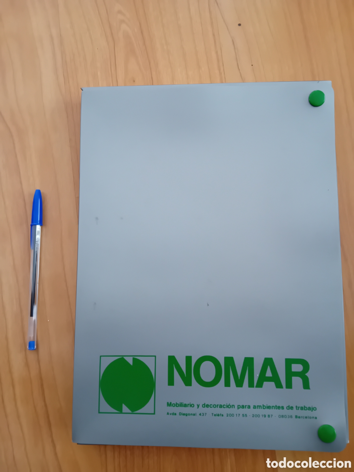 Collectionnisme: CARPETA PL&Aacute;STICO DE MOBILIARIO NOMAR. MUEBLES NOMAR. BARCELONA. A&Ntilde;OS 70S