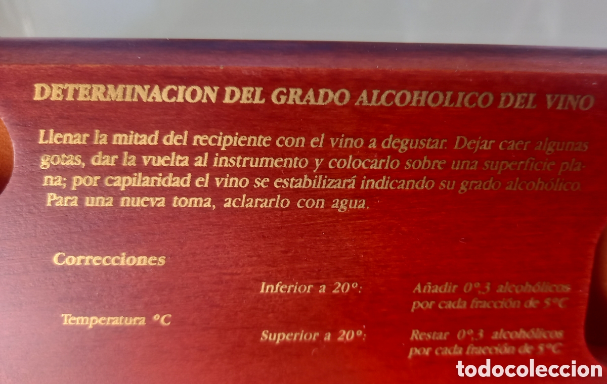 Coleccionismo: CAJA CON VINOMETRO Y TERMOMETRO - Foto 3
