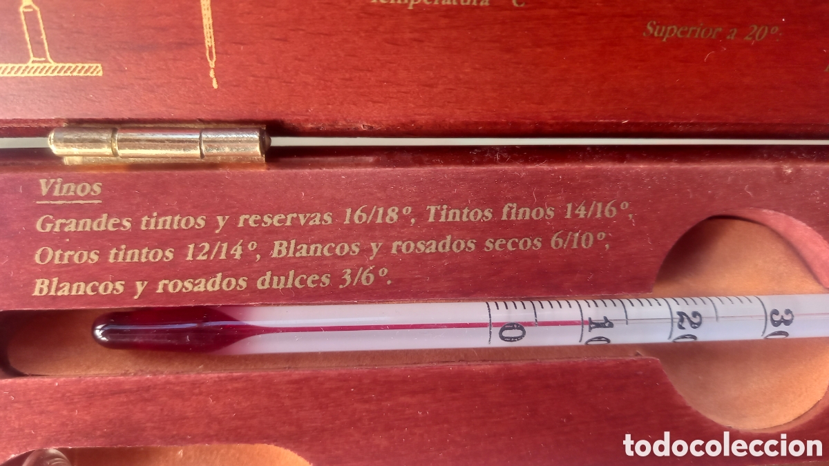Coleccionismo: CAJA CON VINOMETRO Y TERMOMETRO - Foto 4