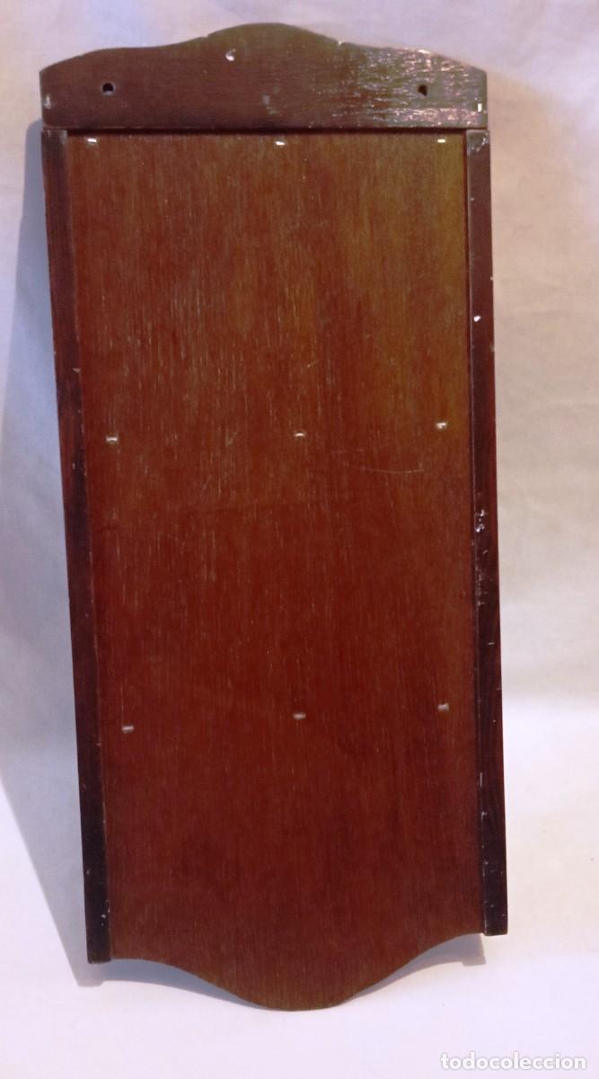 Coleccionismo: Mueble de madera para cucharas - Foto 8