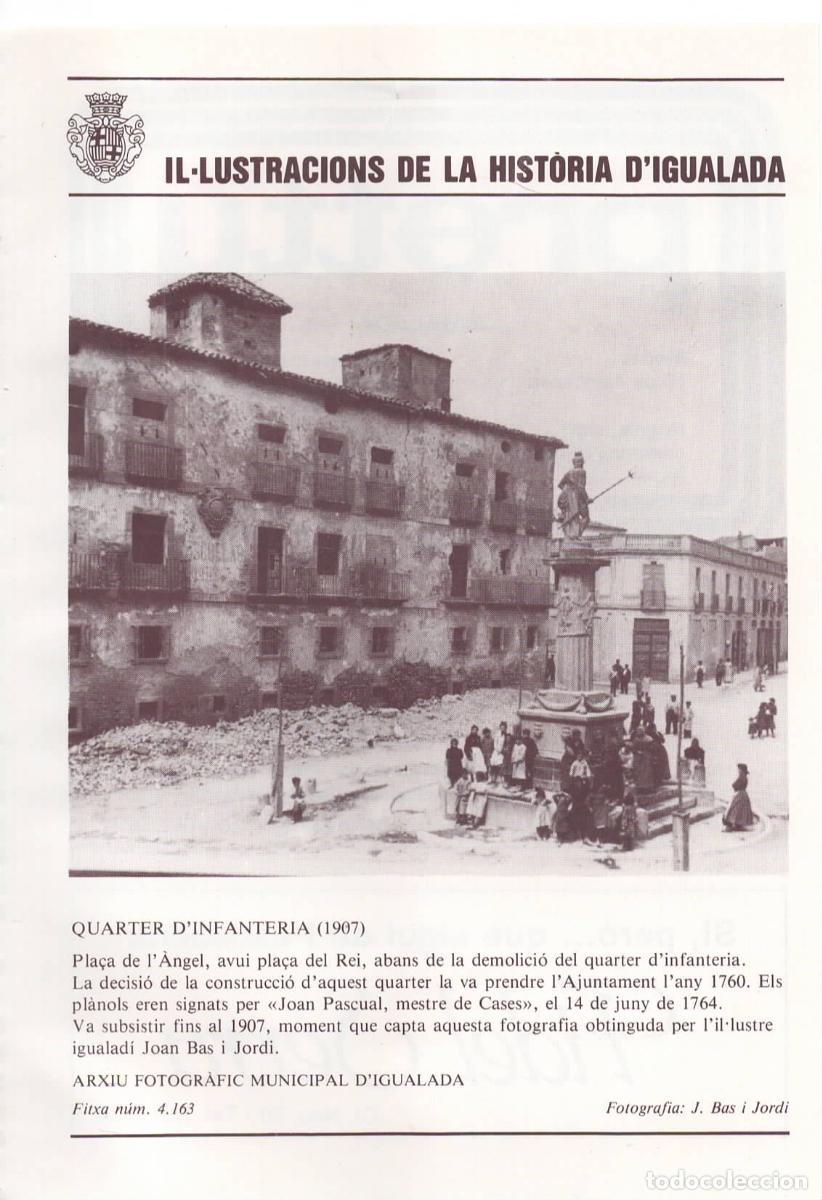 Coleccionismo: PAGINA PROGRAMA FIESTA MAYOR IGUALADA-CUARTEL DE INFANTERIA 1907