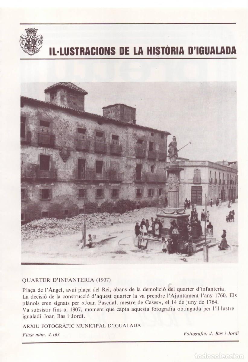 Coleccionismo: PAGINA PROGRAMA FIESTA MAYOR IGUALADA- CUARTEL DE INFANTERIA 1907