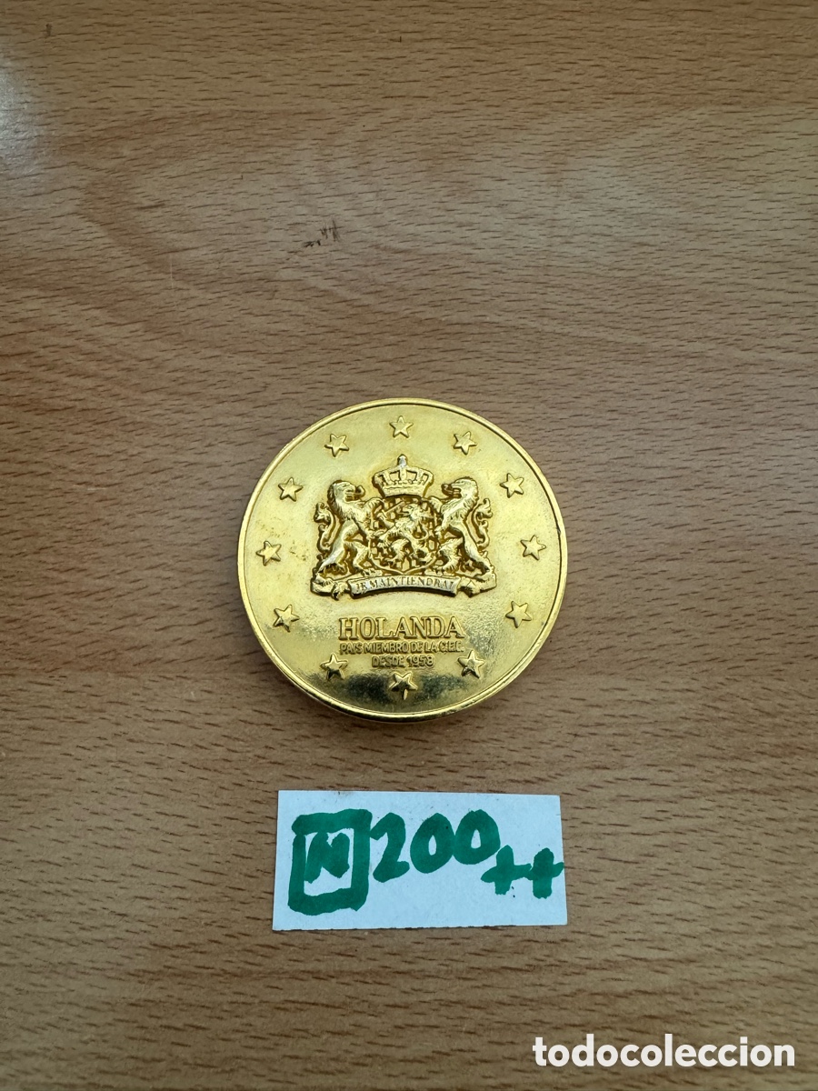Coleccionismo: MONEDA CONMEMORATIVA PALACIO DE LA PAZ HOLANDA - Foto 1