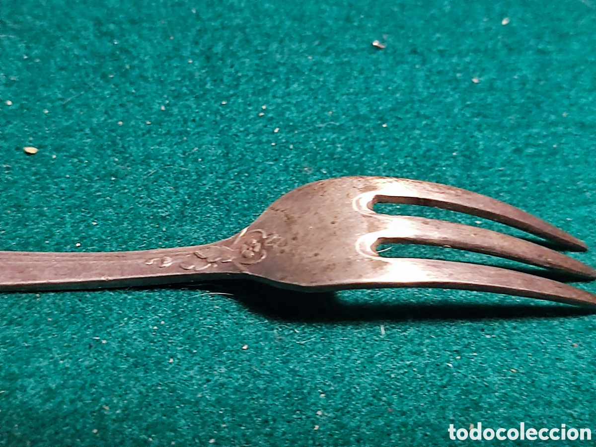 Coleccionismo: Tenedor alpaca Dalia.... - Foto 3