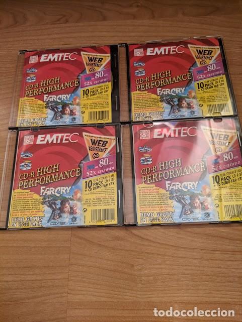 Coleccionismo: 4 CD-R EMTEC 700 MB 52X SPEED