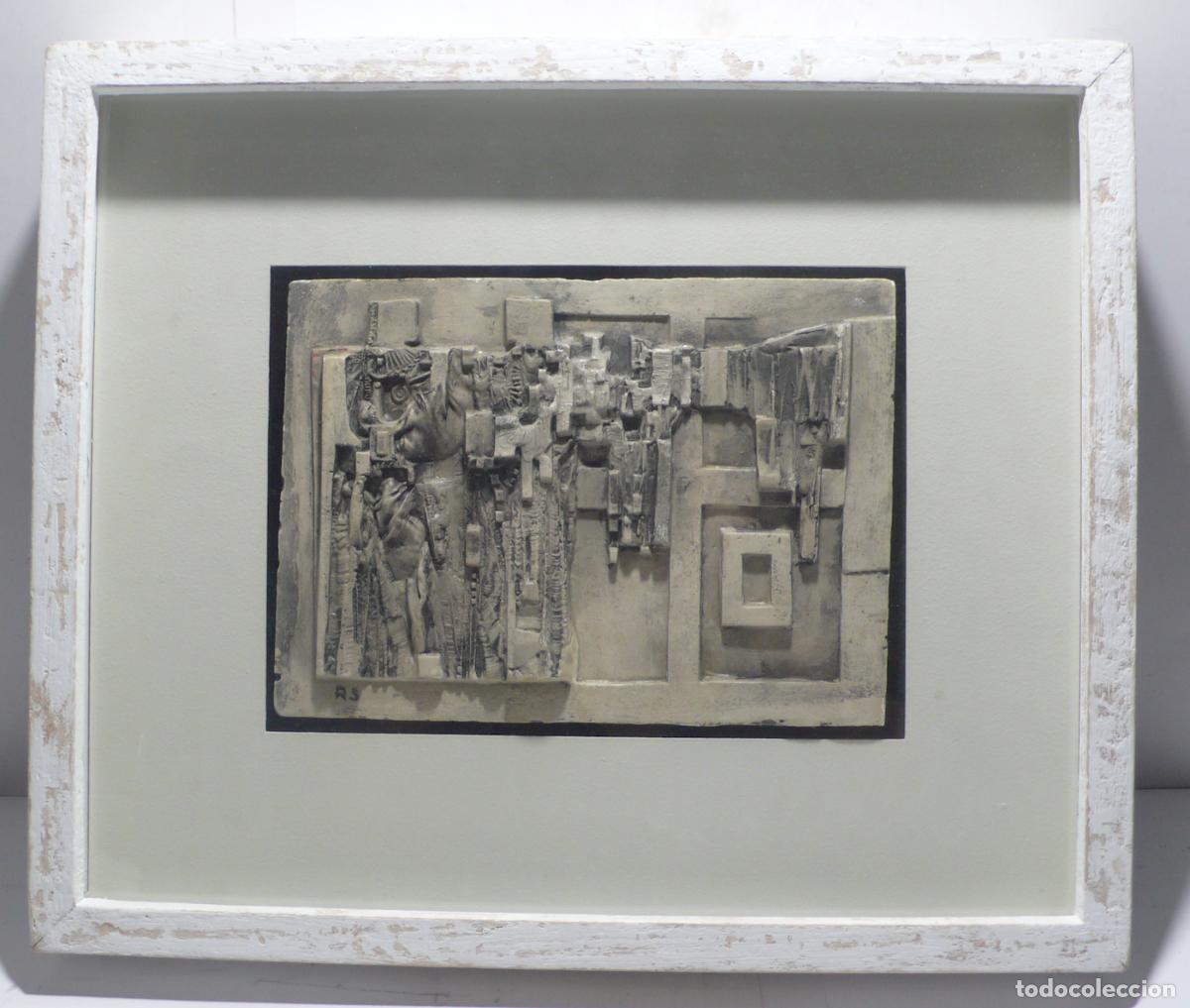 Coleccionismo: PLACA ABSTRACTA DE YESO - Foto 1