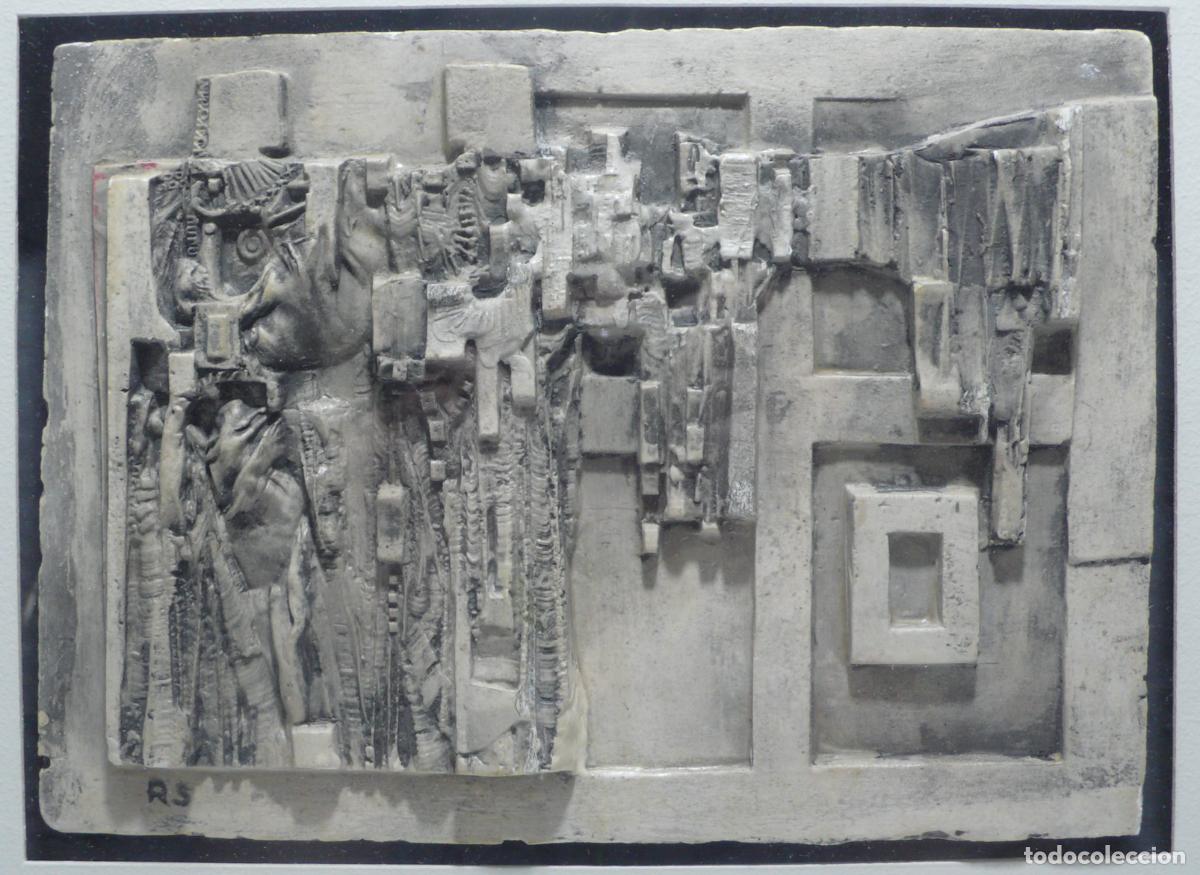 Coleccionismo: PLACA ABSTRACTA DE YESO - Foto 2