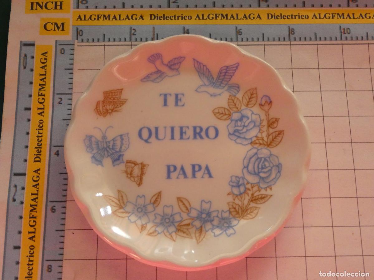 Coleccionismo: IMAN DE NEVERA. SOUVENIR RECUERDO. TE QUIERO PAPA D&Iacute;A PADRE. CER&Aacute;MICA