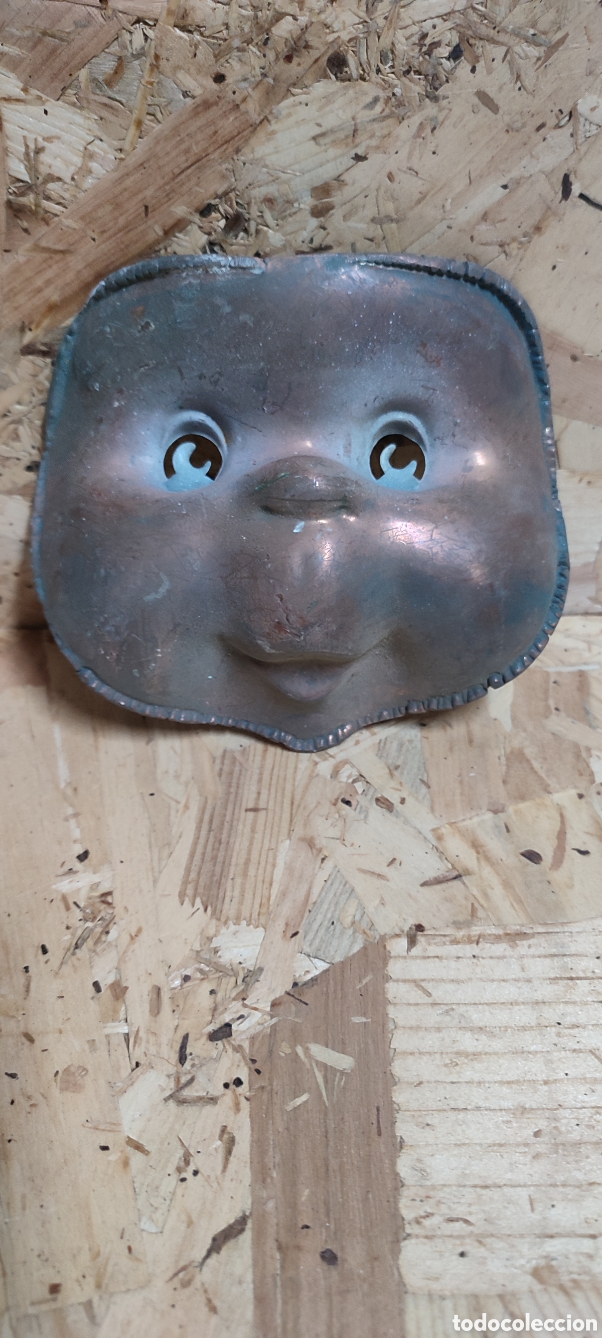 Coleccionismo: Espectacular y muy antigua Trepa de cobre para pintar caras de mu&ntilde;ecos y mu&ntilde;ecas en los a&ntilde;os 70 y 80