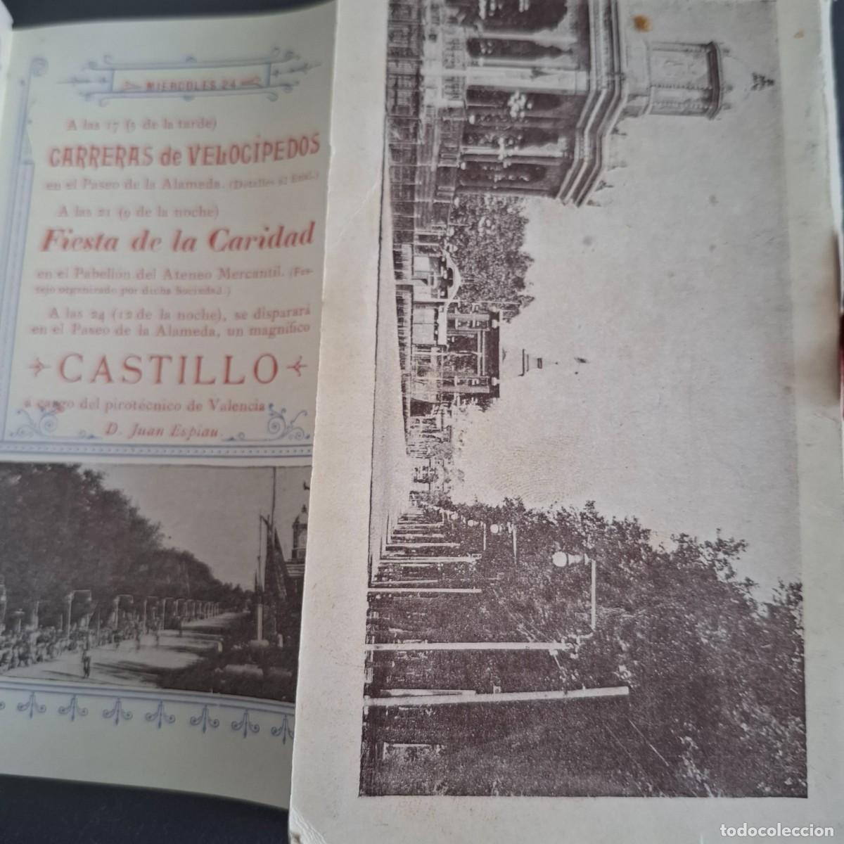 Coleccionismo: Programa oficial feria de julio - Valencia - 1901 - Foto 3
