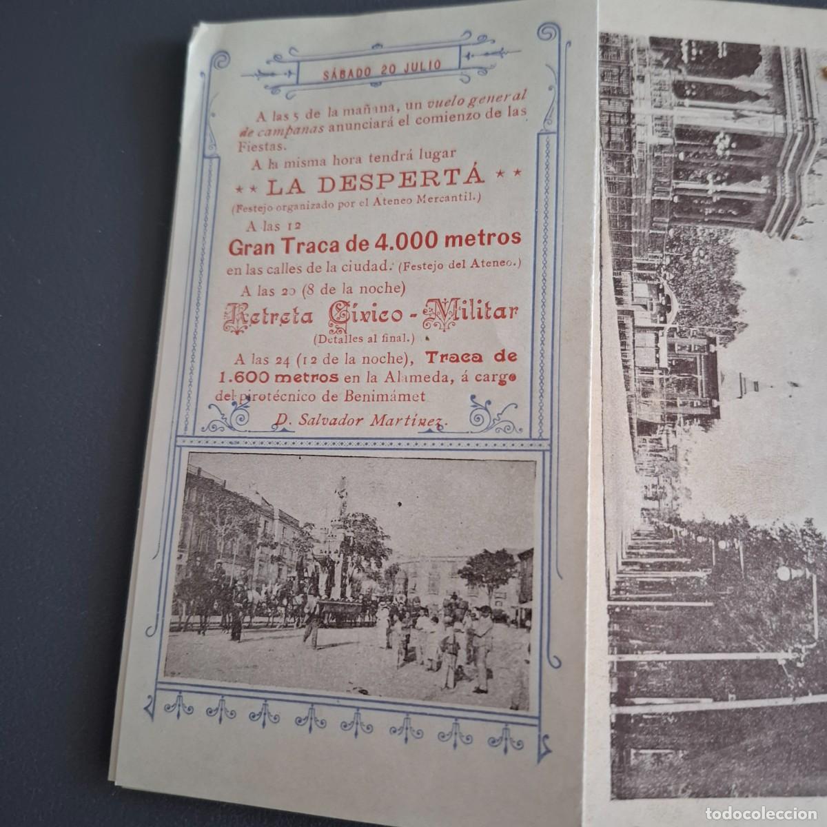 Coleccionismo: Programa oficial feria de julio - Valencia - 1901 - Foto 4