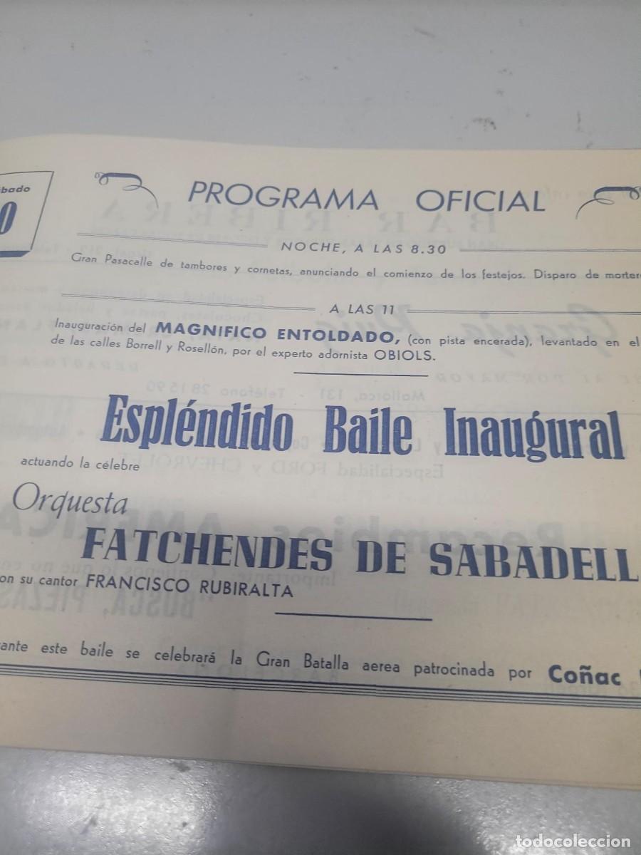 Coleccionismo: PROGRAMA FIESTA MAJOR DE LAS CORTS BARRIADA BATLLO 1953 - Foto 4