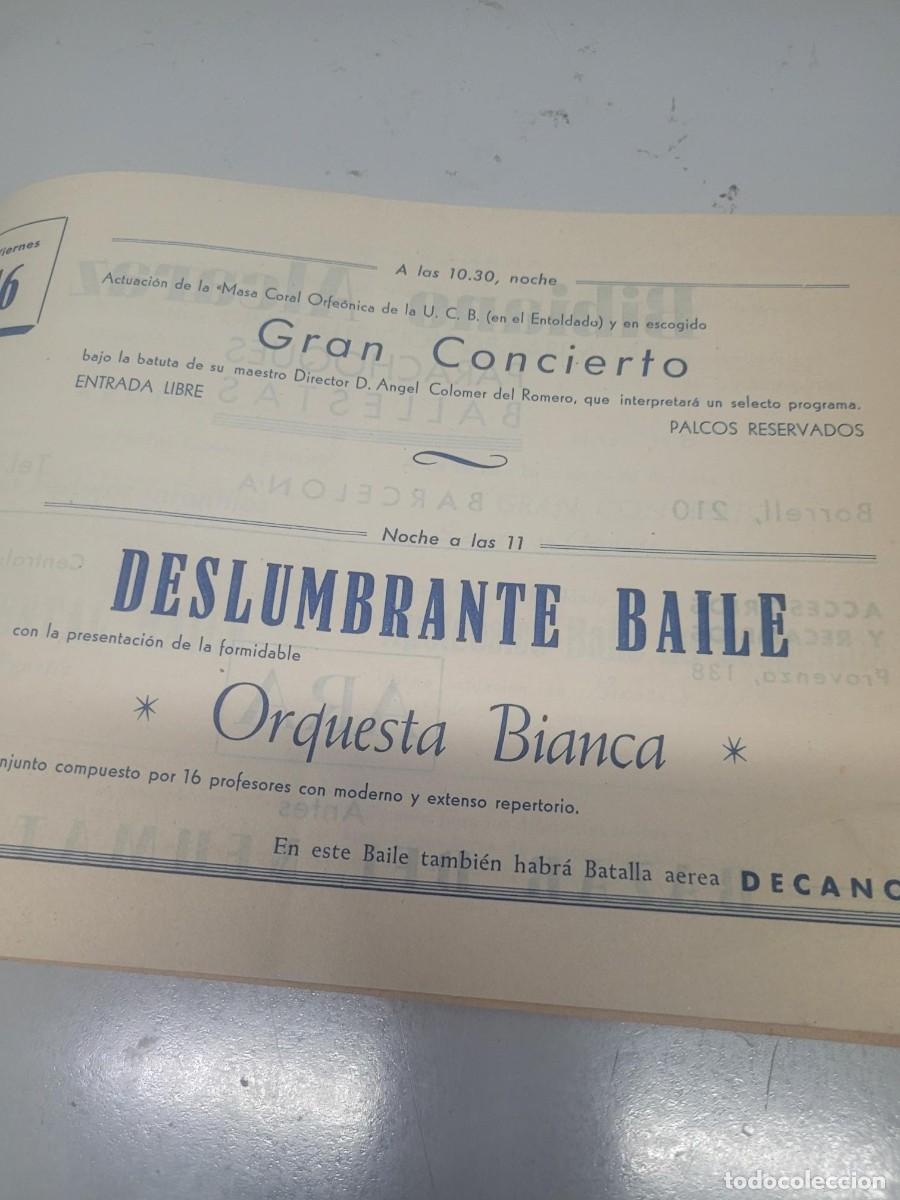 Coleccionismo: PROGRAMA FIESTA MAJOR DE LAS CORTS BARRIADA BATLLO 1953 - Foto 7