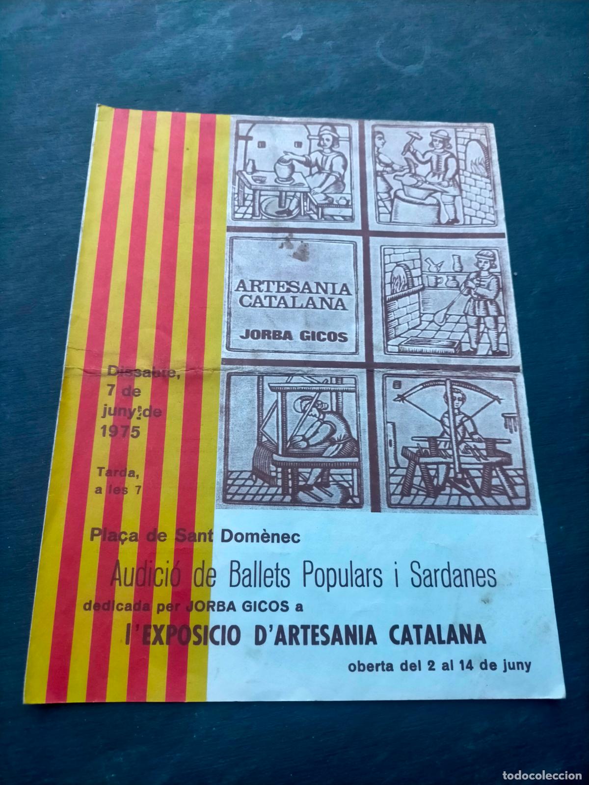 Coleccionismo: Manresa pla&ccedil;a de Sant Dom&egrave;nec audici&oacute; ballets populars sardanes exposici&oacute; d'artesania catalana 1975