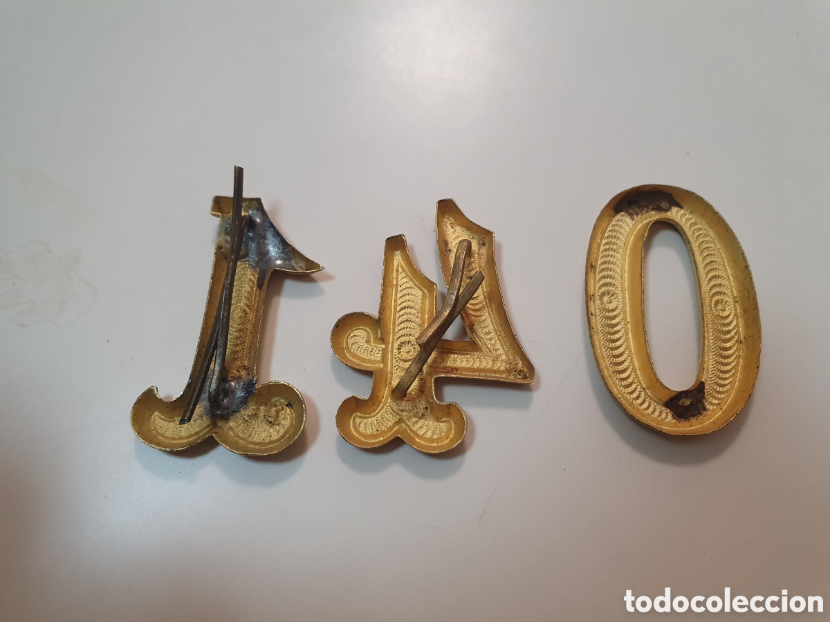 Coleccionismo: Lote de 3 n&uacute;meros para uniforme militar. (L107) - Foto 2