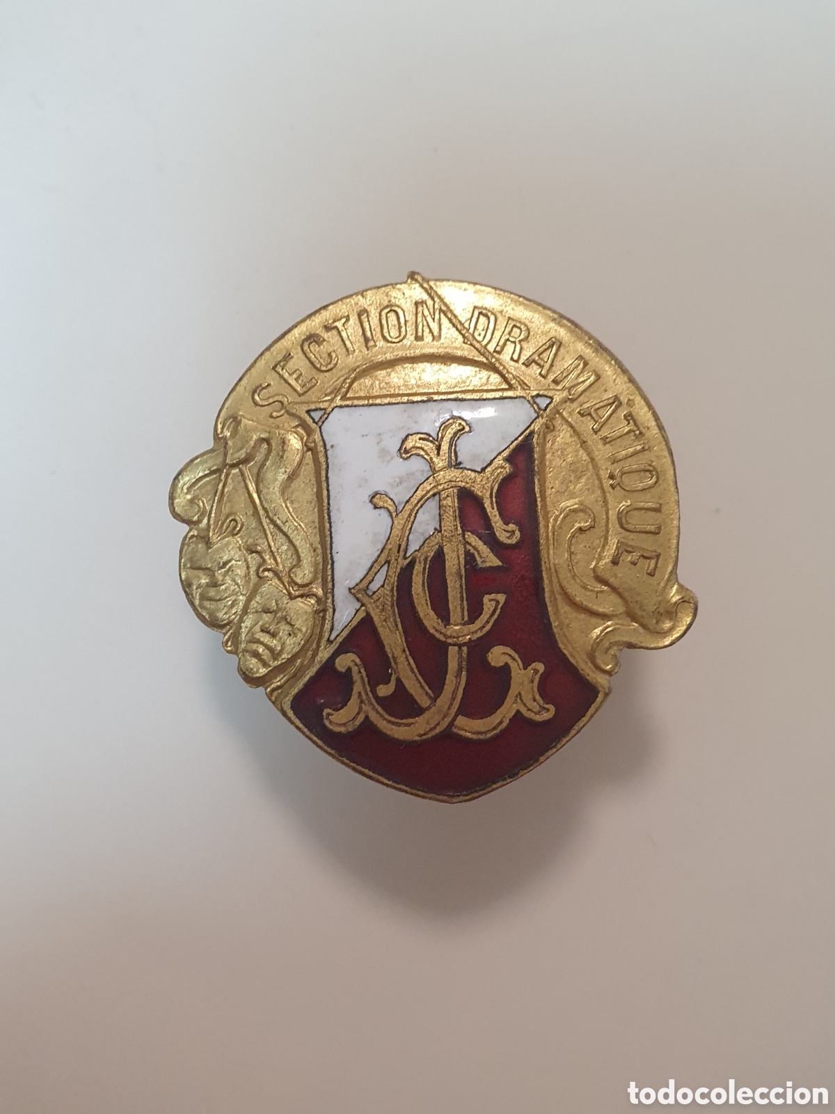 Coleccionismo: Insignia de ojal Secci&oacute;n Dram&aacute;tica. (L107) - Foto 1