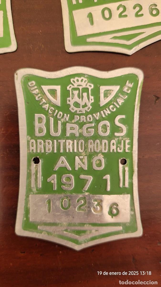 Coleccionismo: Lote Matr&iacute;culas bicicleta 1971 - Foto 2