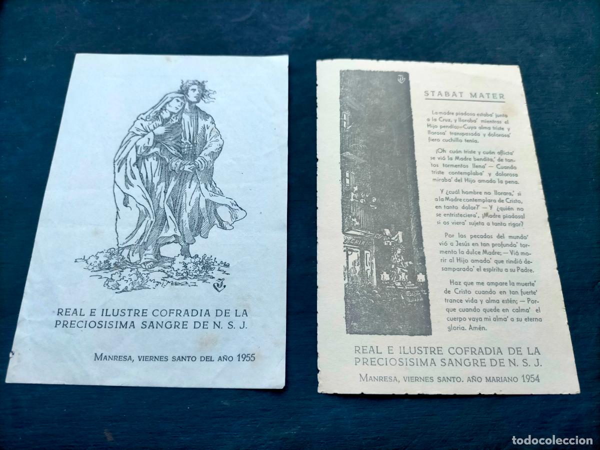 Collezionismo: Manresa viernes santo del a&ntilde;o 1955 1954 ilustre cofradia de la preciosisima sangre de NSJ