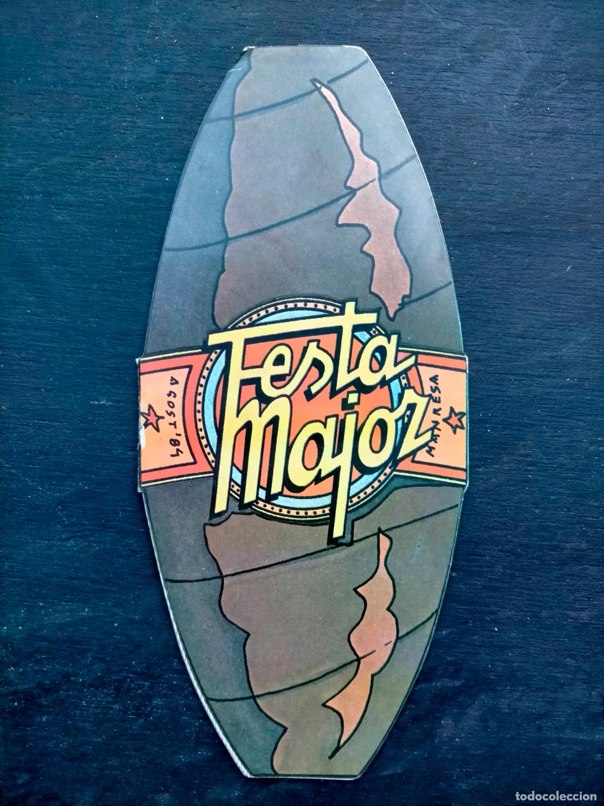 Collezionismo: Festa major de Manresa agost '84 1984 programa fiesta mayor forma de puro ajuntament