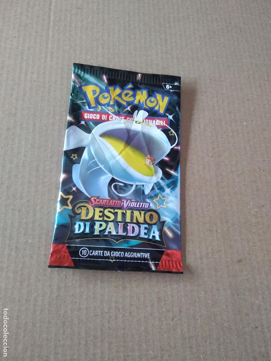 Coleccionismo: SOBRE VACIO CROMO TARJETA CARTA POKEMON SCARLATTO E VIOLETTO DESTINO DI PALDEA