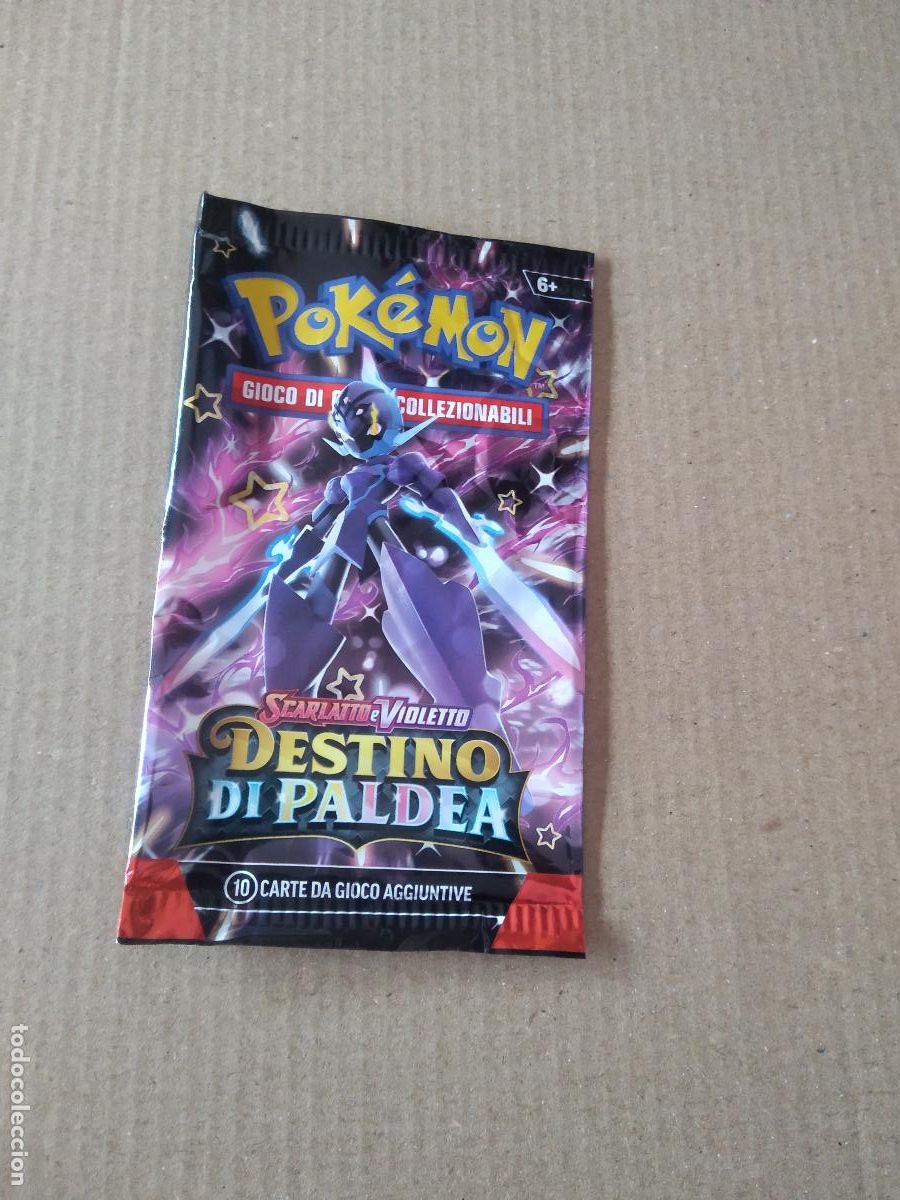 Coleccionismo: SOBRE VACIO CROMO TARJETA CARTA POKEMON SCARLATTO E VIOLETTO DESTINO DI PALDEA