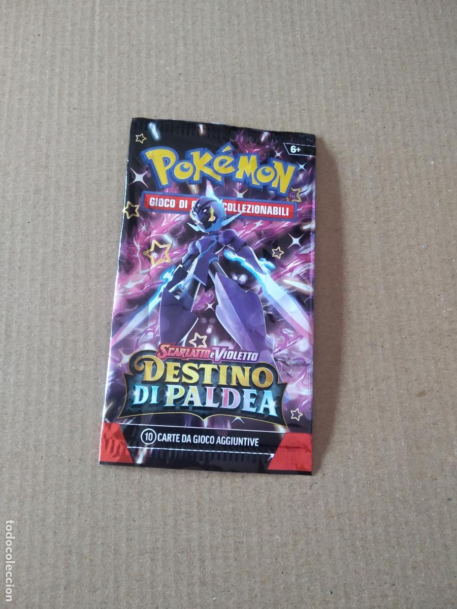 Coleccionismo: SOBRE VACIO CROMO TARJETA CARTA POKEMON SCARLATTO E VIOLETTO DESTINO DI PALDEA