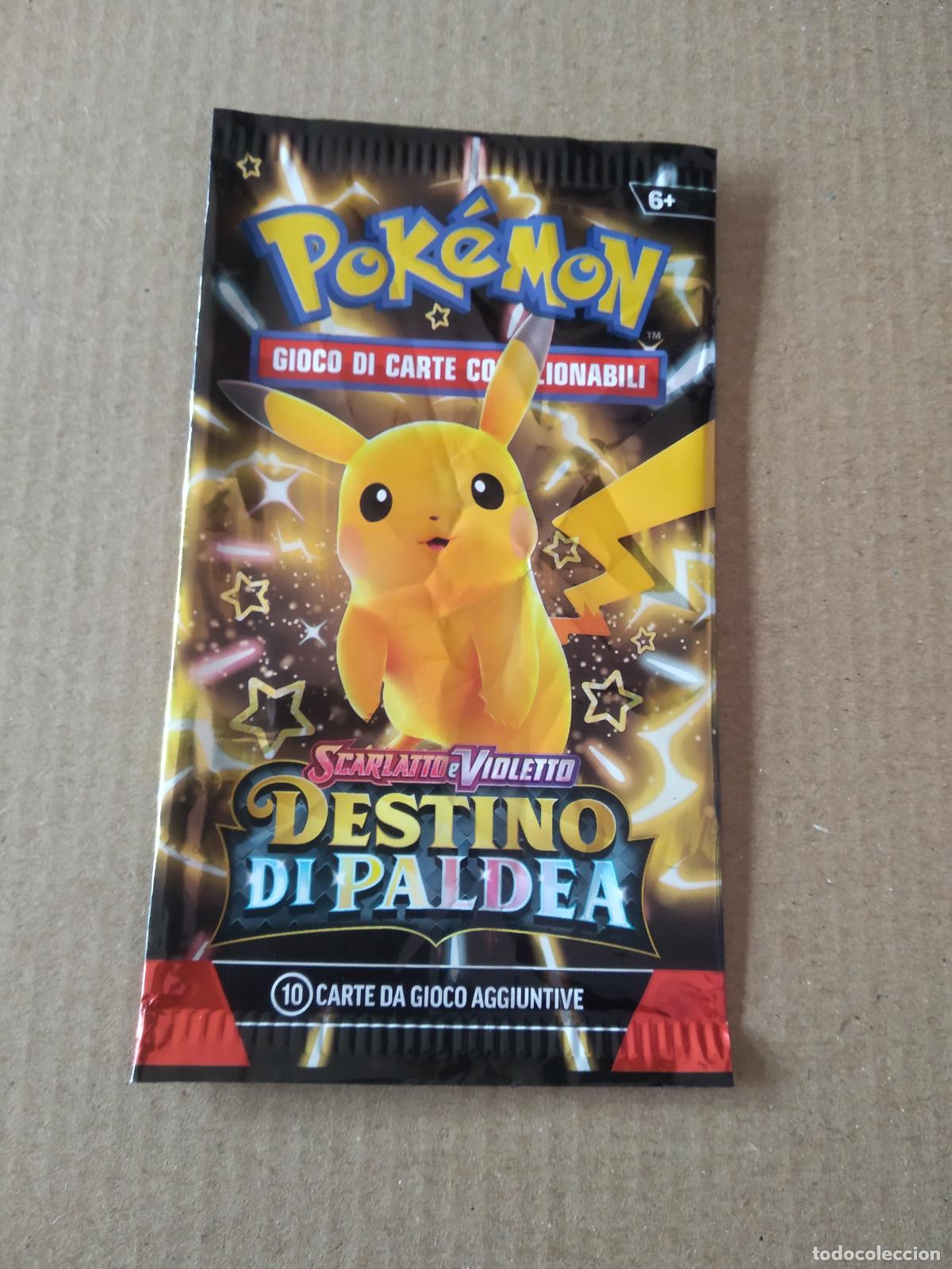 Coleccionismo: SOBRE VACIO CROMO TARJETA CARTA POKEMON SCARLATTO E VIOLETTO DESTINO DI PALDEA PIKACHU